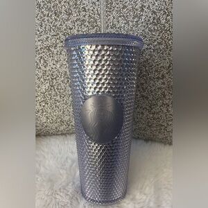 Silver Starbucks Tumbler 24oz